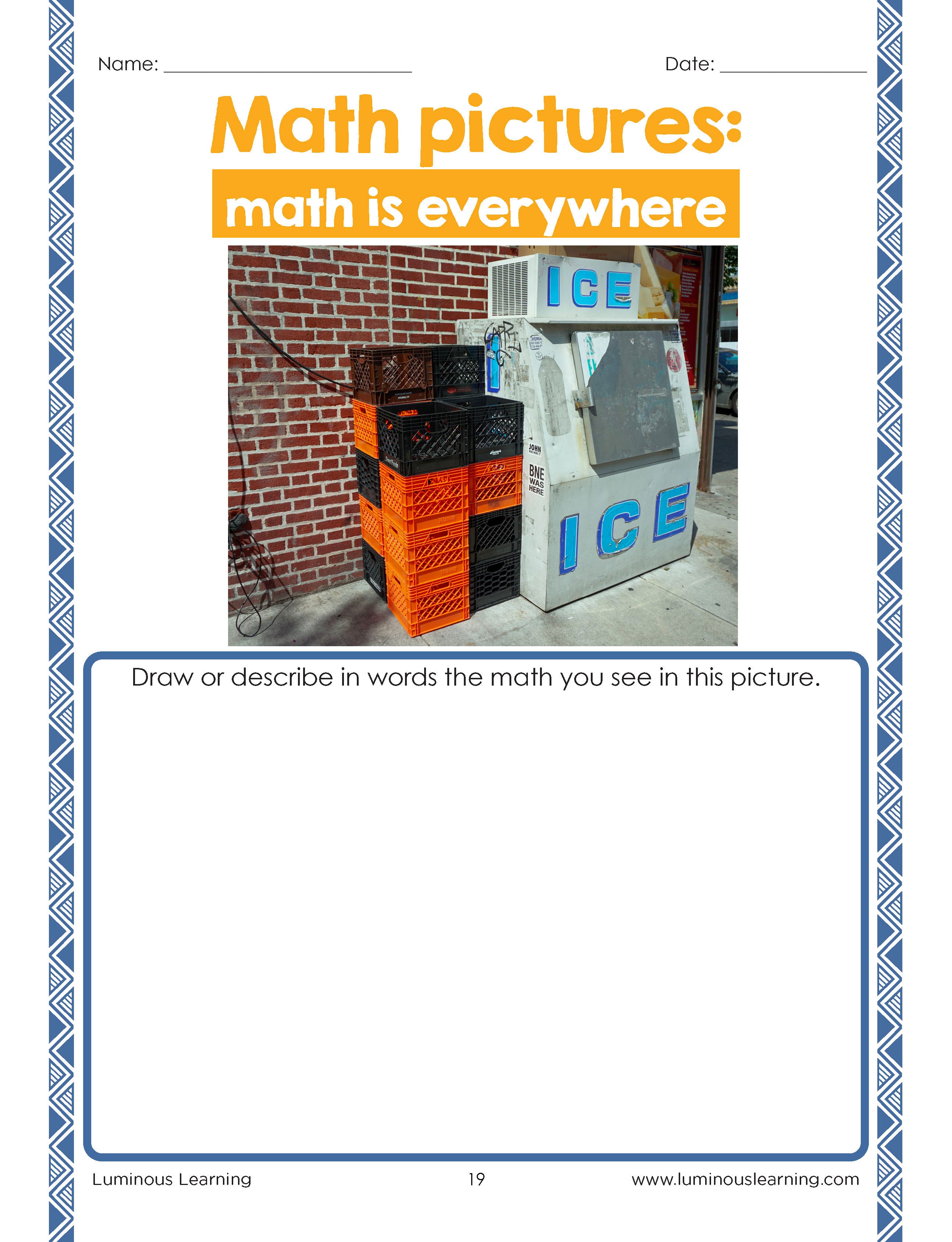 "Math is Everywhere" Workbook for Grades 3 - 5