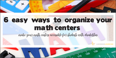 6 easy ways to organize your math centers