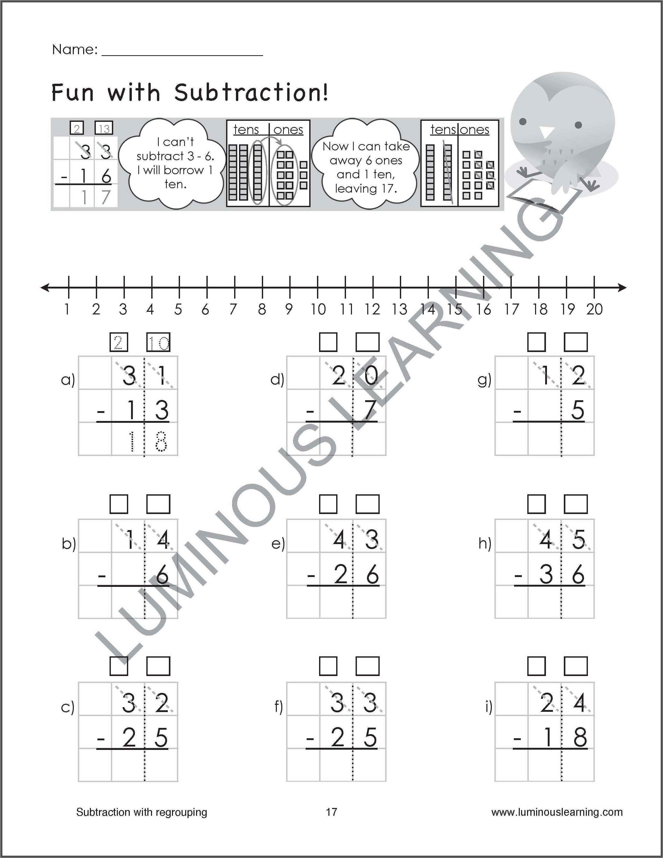 Subtraction Worksheets For Grade 2