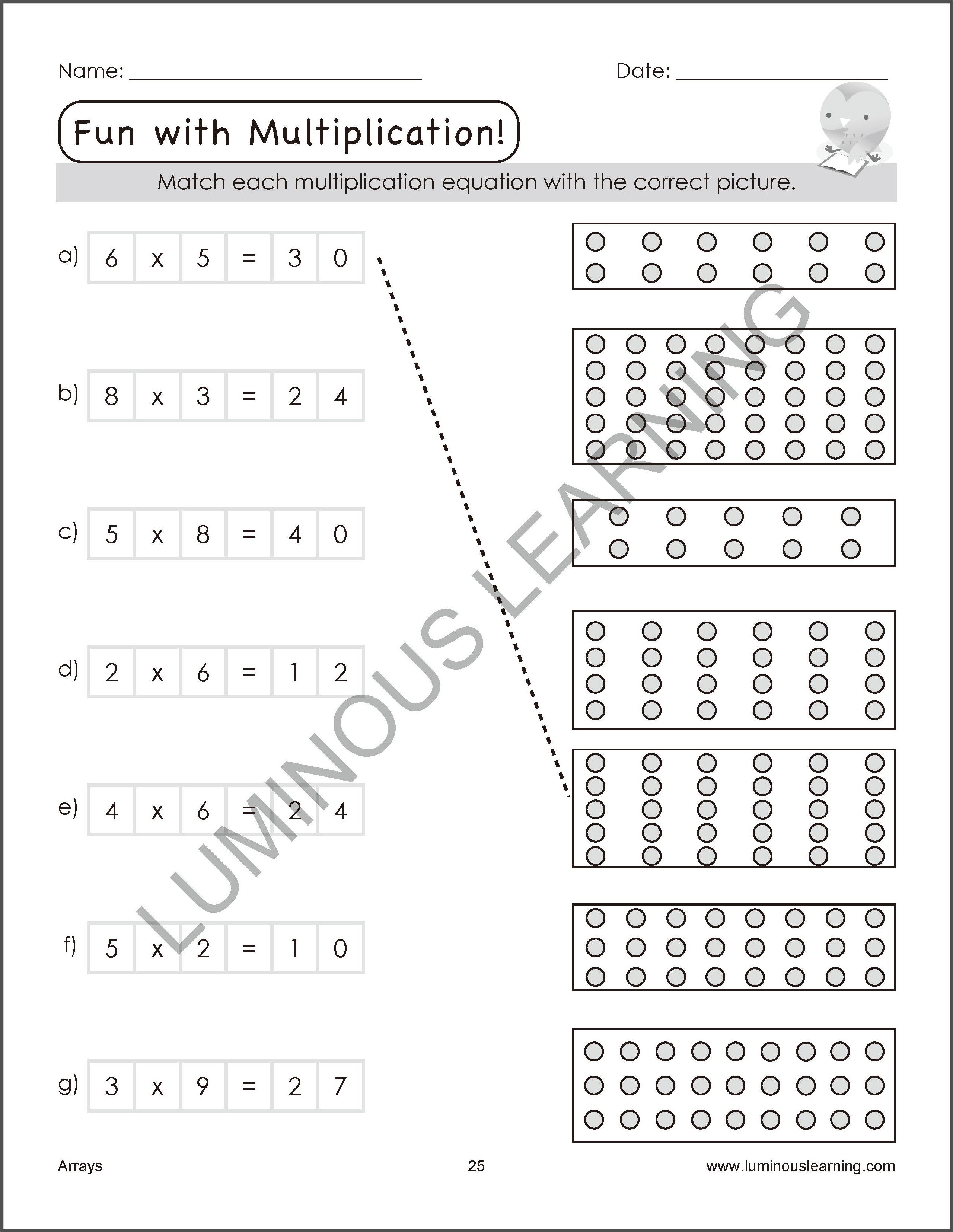 All Math Topic Grade 3 Grade 3 Multiplication and Division Workbook