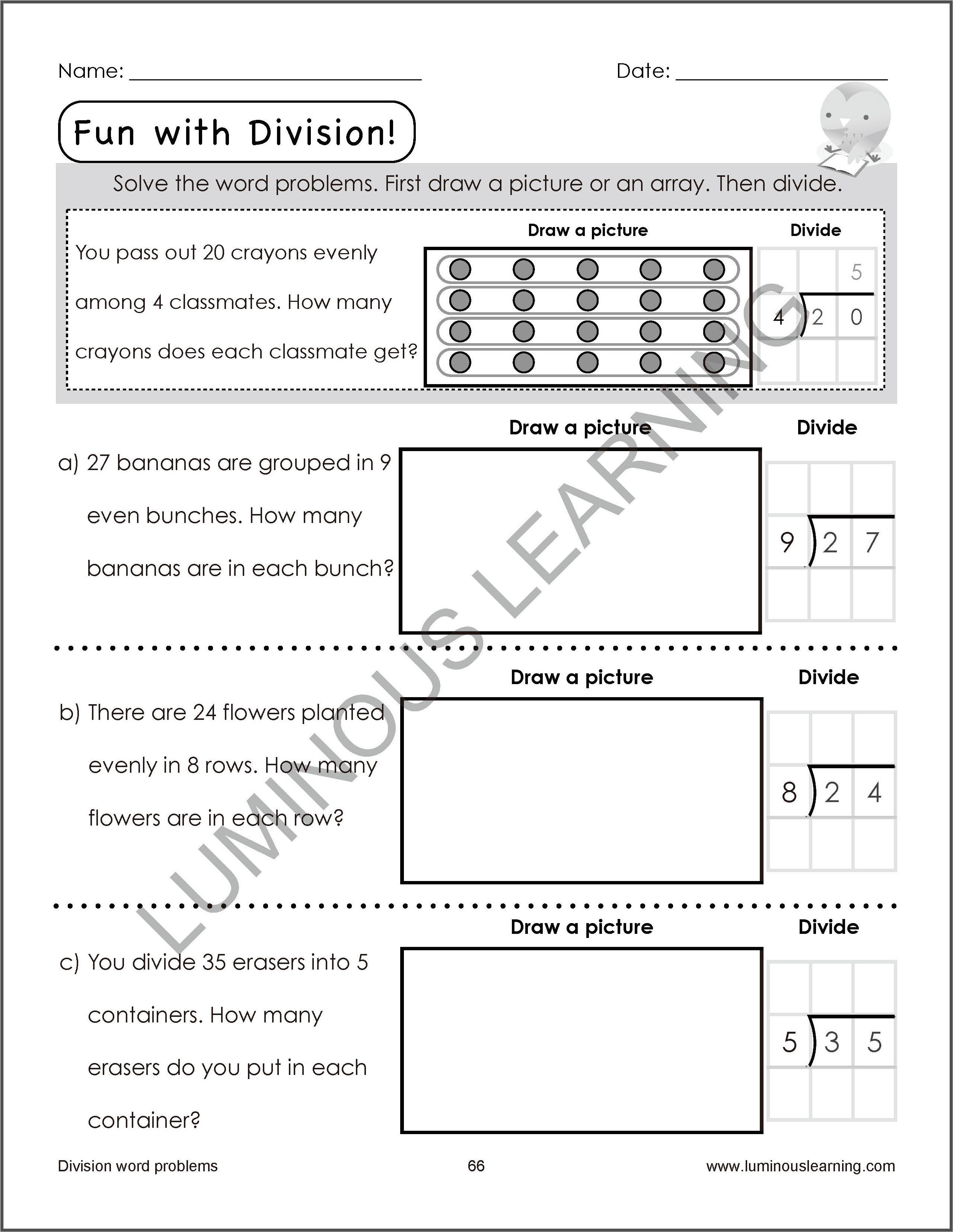 All Math Topic Grade 3 Grade 3 Multiplication and Division Workbook