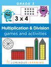 Multiplication and Division Games and Activities - Grade 3: Math Activity Book