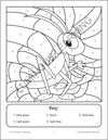 Color By Numbers - Bugs - Math Activity Book For Kids