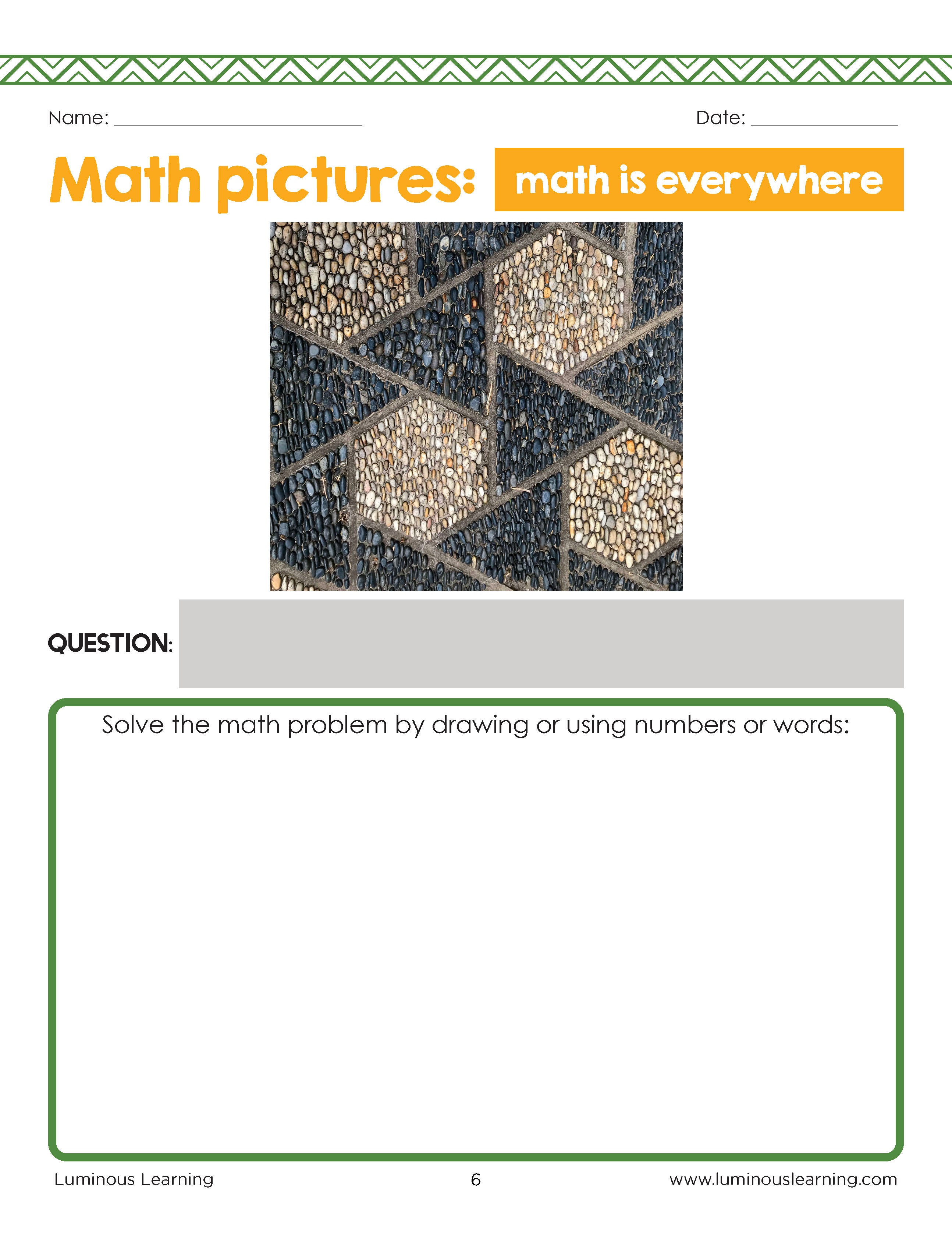"Math is Everywhere" Workbook for Grades K - 2
